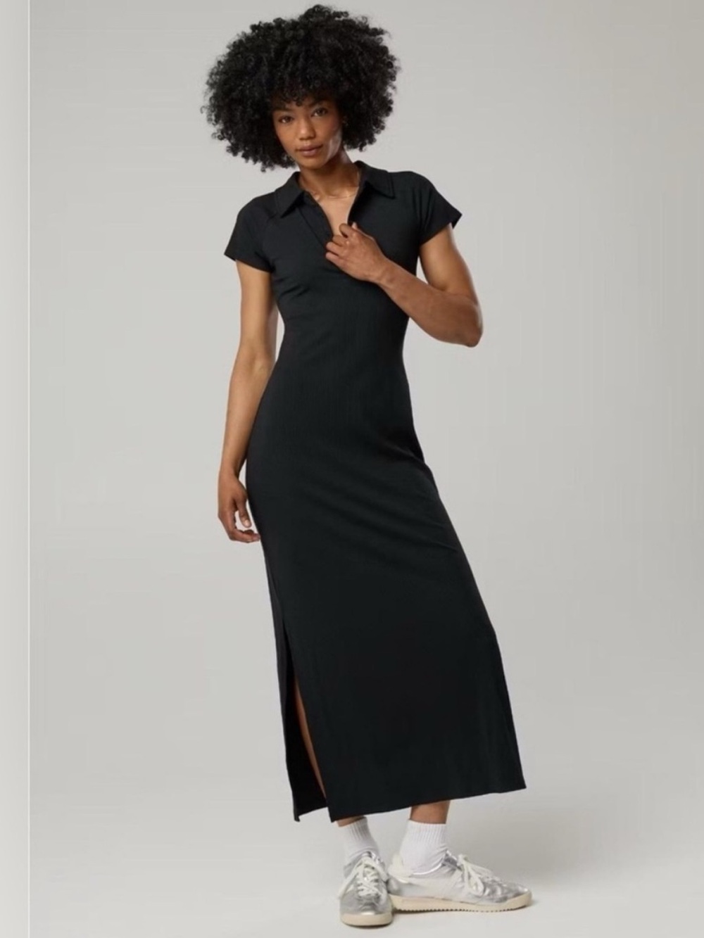 OFFLINE by Aerie Thumbs Up Heavyweight Polo Maxi Dress
